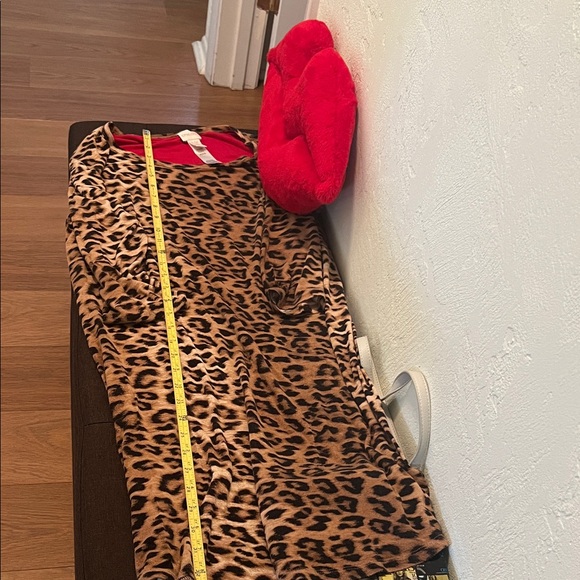#1335: Leopard Print Sleepwear Dress - Picture 5 of 8